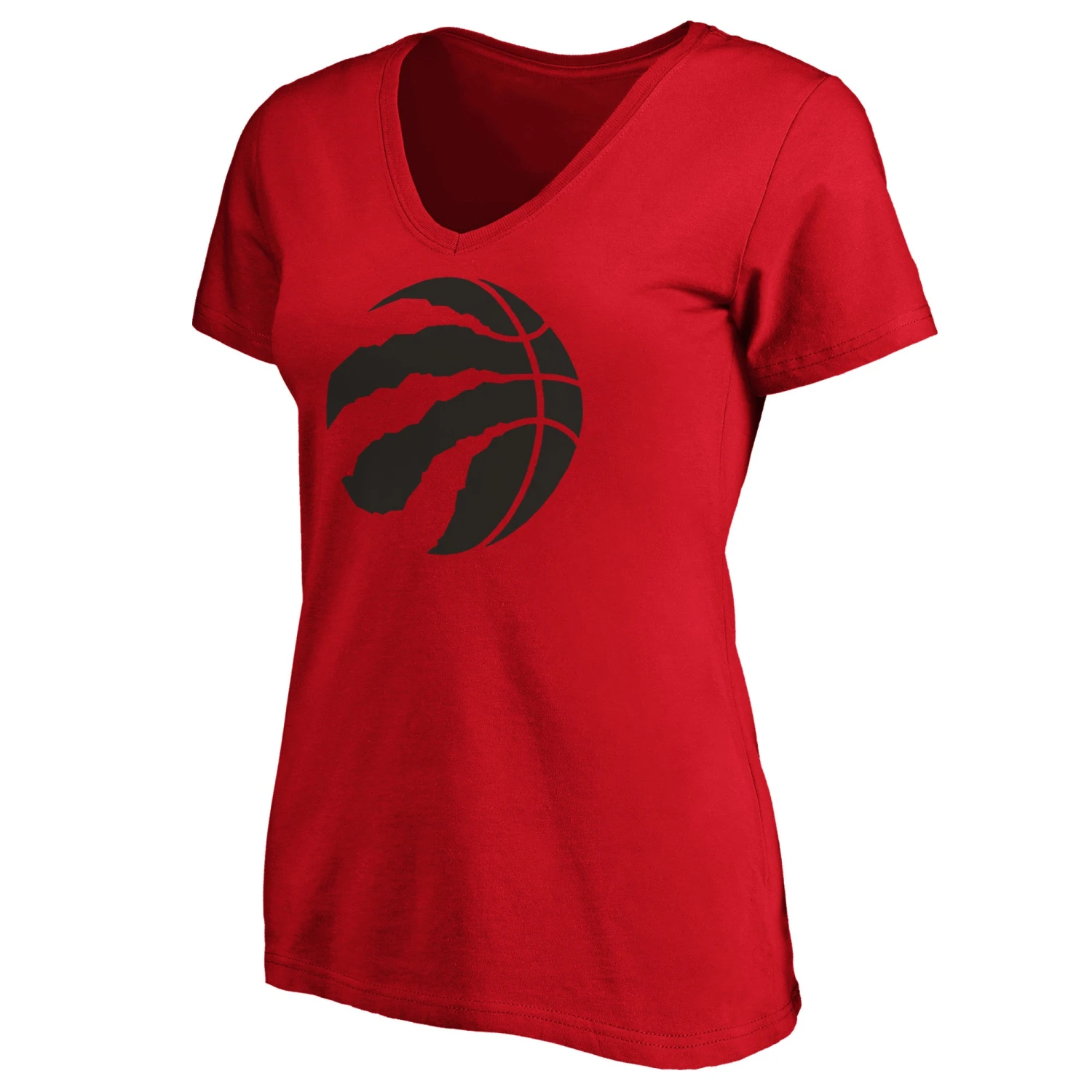 Fanatics - Women's Toronto Raptors Official Logo V-Neck T-Shirt (3A40 0484 5J1 4VD) 3 Fanatics - Women's Toronto Raptors Official Logo V-Neck T-Shirt (3A40 0484 5J1 4VD)