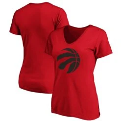 Fanatics - Women's Toronto Raptors Official Logo V-Neck T-Shirt (3A40 0484 5J1 4VD) 7 Fanatics - Women's Toronto Raptors Official Logo V-Neck T-Shirt (3A40 0484 5J1 4VD) -SVP Sports Sale 3A40 0484 5J1 4VD STK