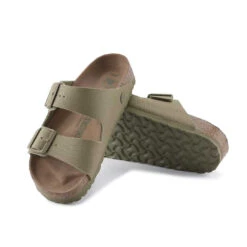 Birkenstock - Men's Arizona Vegan Textile Canvas Slides (1023958) -SVP Sports Sale Birkenstock Men s Arizona Vegan Textile Canvas 1023958 04
