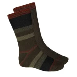 Carhartt - Men's 2 Pack Cold Weather Thermal Crew Sock (CHMA3142C2 BRICK)