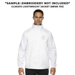 Core365 - Men's Climate Seam Sealed Lightweight Variegated Ripstop Jacket (88185 701) -SVP Sports Sale Climate Seam Sealed Lightweight Variegated Ripstop Jacket 88185 701 5