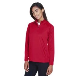 Devon & Jones - Women's 1/4 Zip Tech Shell Pullover (DG440W 52) -SVP Sports Sale Devon Jones Women s 1 4 Zip Tech Shell Pullover DG440W 52 3