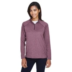 Devon & Jones - Women's 1/4 Zip Tech Shell Pullover (DG440W BH) -SVP Sports Sale Devon Jones Women s 1 4 Zip Tech Shell Pullover DG440W BH 02