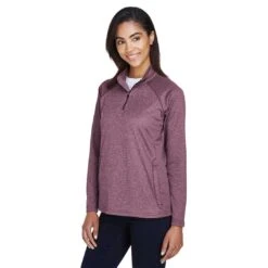 Devon & Jones - Women's 1/4 Zip Tech Shell Pullover (DG440W BH) -SVP Sports Sale Devon Jones Women s 1 4 Zip Tech Shell Pullover DG440W BH 03