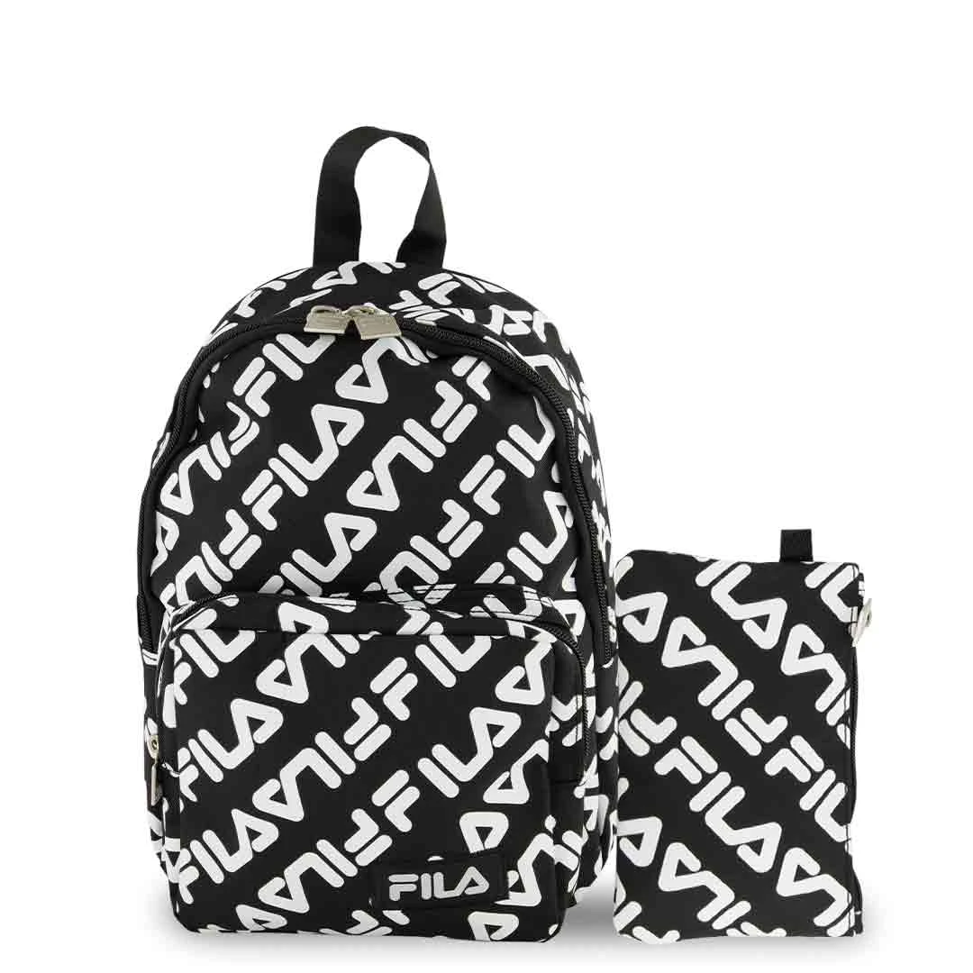 FILA - Hermosa 2 Piece Backpack With Pouch Set (FL-BP-2456-BK) 3 FILA - Hermosa 2 Piece Backpack With Pouch Set (FL-BP-2456-BK)