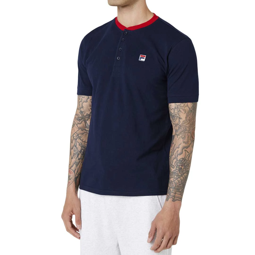 FILA - Men's Ralph Henley T-Shirt (S22MH021 410) 4 FILA - Men's Ralph Henley T-Shirt (S22MH021 410) - Image 2
