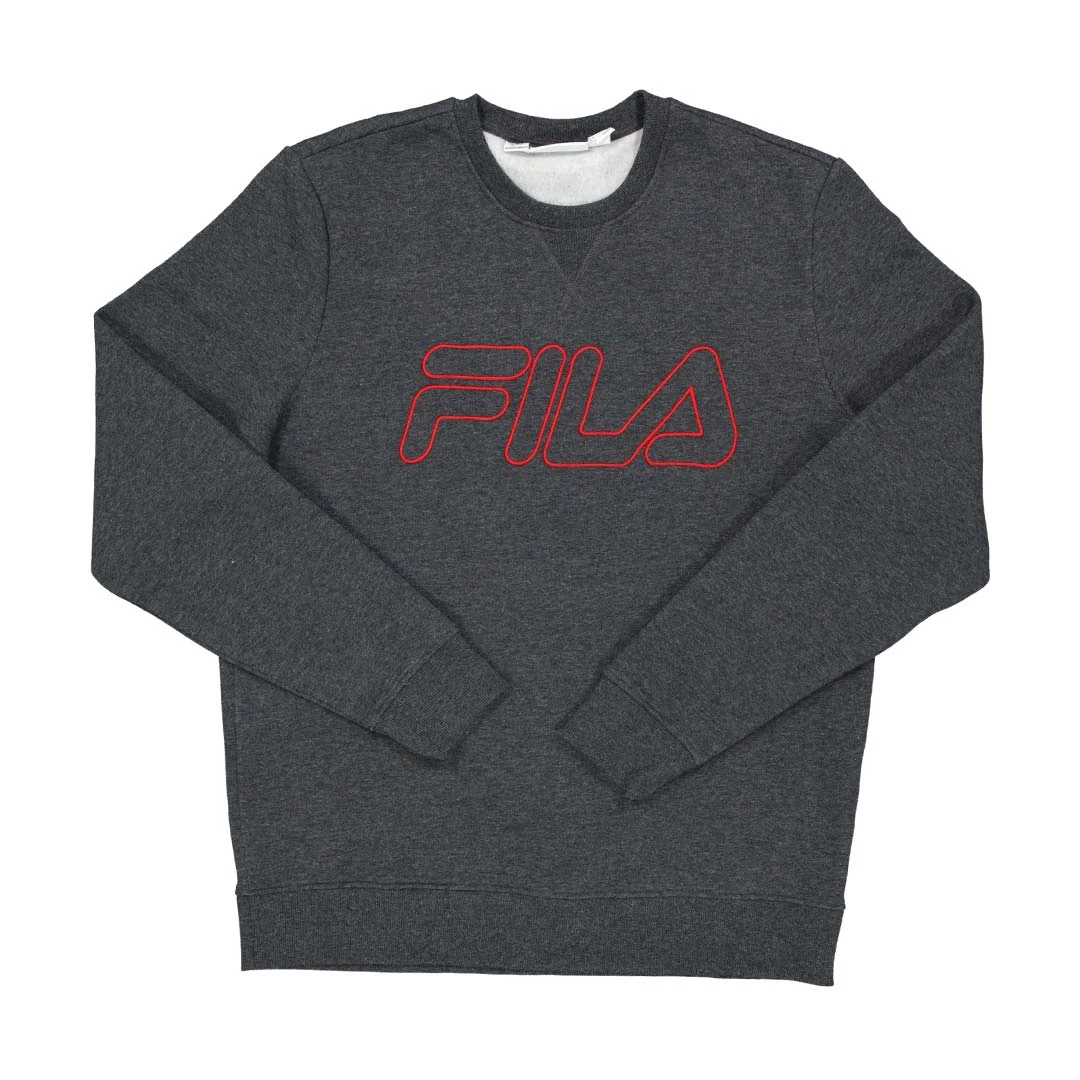FILA - Men's Outline Long Sleeves Crew (SM039623 084) 3 FILA - Men's Outline Long Sleeves Crew (SM039623 084)