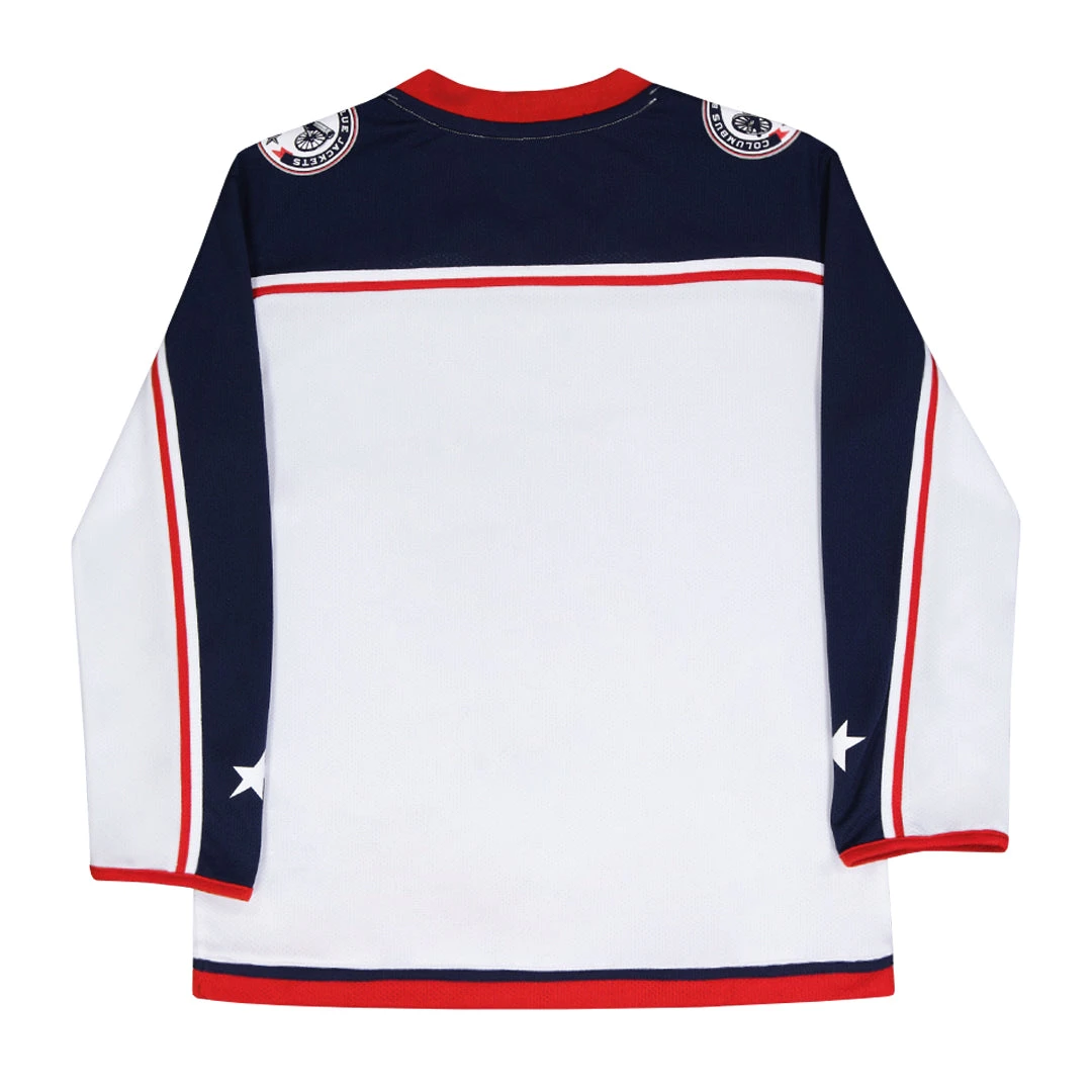 Fanatics - Kids' (Youth) Columbus Blue Jackets Replica Away Jersey (265Y CBJA 2GD RJA) 4 Fanatics - Kids' (Youth) Columbus Blue Jackets Replica Away Jersey (265Y CBJA 2GD RJA) - Image 2