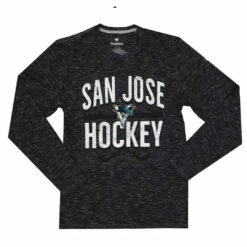 Fanatics - Men's San Jose Sharks Long Sleeve Heathered T-Shirt (3985 NDG1 2GE 0K1)
