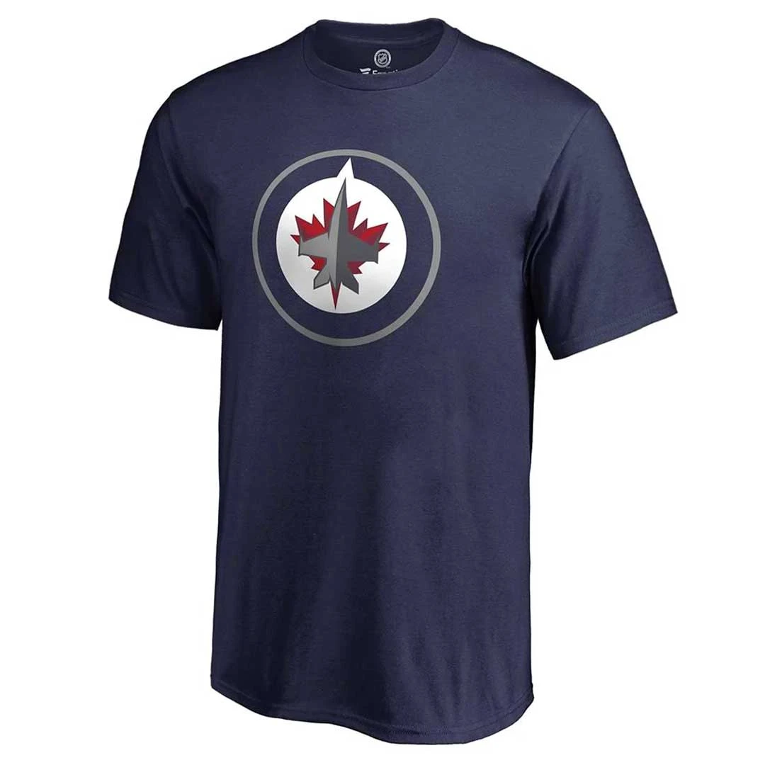 Fanatics - Men's Winnipeg Jets Primary Logo T-Shirt (QF86 NAV 2GN FA3) 3 Fanatics - Men's Winnipeg Jets Primary Logo T-Shirt (QF86 NAV 2GN FA3)