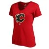 Fanatics - Women's Calgary Flames Monahan V-Neck T-Shirt (3A40 0484 H35 FND) -SVP Sports Sale Fanatics Women s Calgary Flames Monahan V Neck Tee 3A40 0484 H35 FND 01