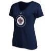 Fanatics - Women's Winnipeg Jets Mark Scheifele V-Neck T-Shirt (QF44 NAV H3Z FPF)