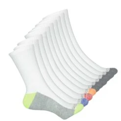 Fruit Of The Loom - Kids' 10 Pack Crew Socks (B1810WX F16WH)