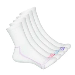 Fruit Of The Loom - Women's 5 Pack Crew Socks (FRW10302C5 WHAST)
