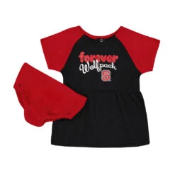 Outerstuff Girls' (Infant) NC State Wolfpack 2 Piece Set (K42905 61N)