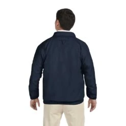 Harriton - Men's Microfiber Club Jacket (M710 NVY) 10 Harriton - Men's Microfiber Club Jacket (M710 NVY) -SVP Sports Sale Harriton Men s Microfiber Club Jacket M710 NVY 4