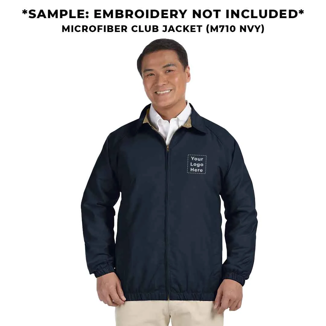 Harriton - Men's Microfiber Club Jacket (M710 NVY) 7 Harriton - Men's Microfiber Club Jacket (M710 NVY) - Image 5