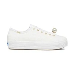 Keds - Women's Keds X Kate Spade Triple Kick Pearl Shoes (WF66108)