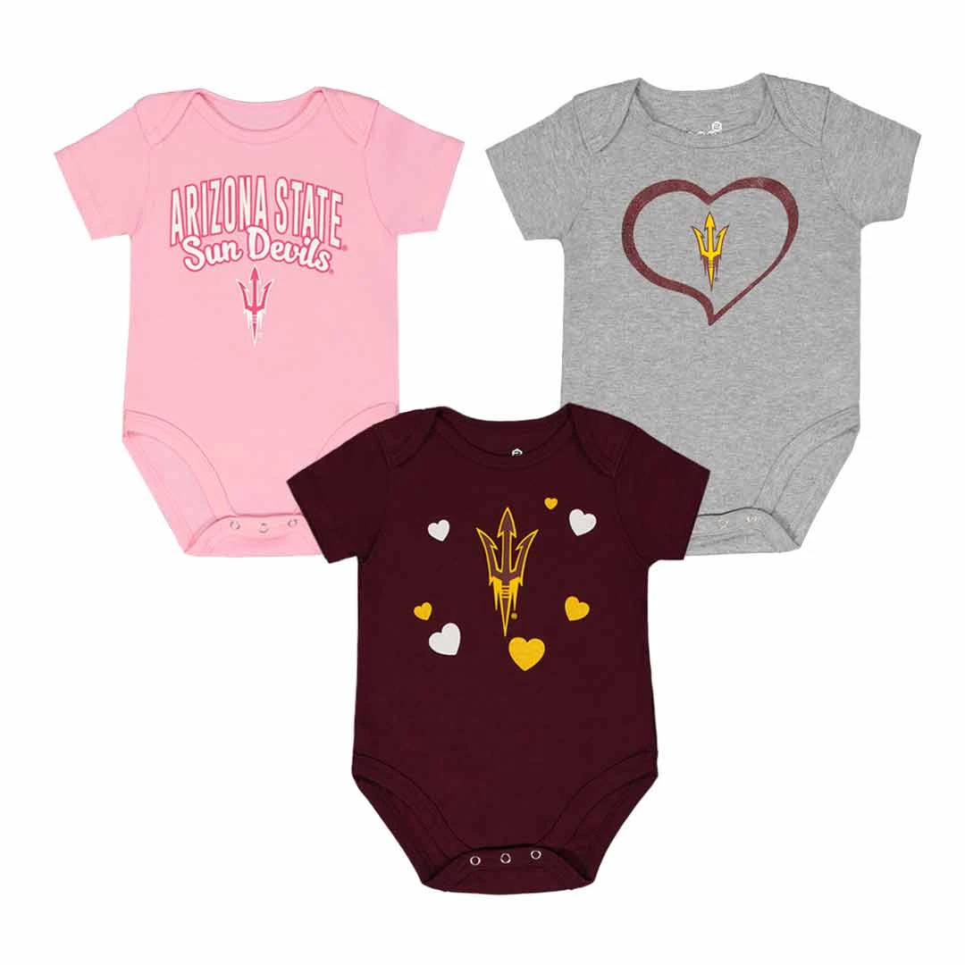 Outerstuff Girls' (Infant) Arizona State Sun Devils 3pc Champ Set (KZ415Z5 87) 3 Outerstuff Girls' (Infant) Arizona State Sun Devils 3pc Champ Set (KZ415Z5 87)