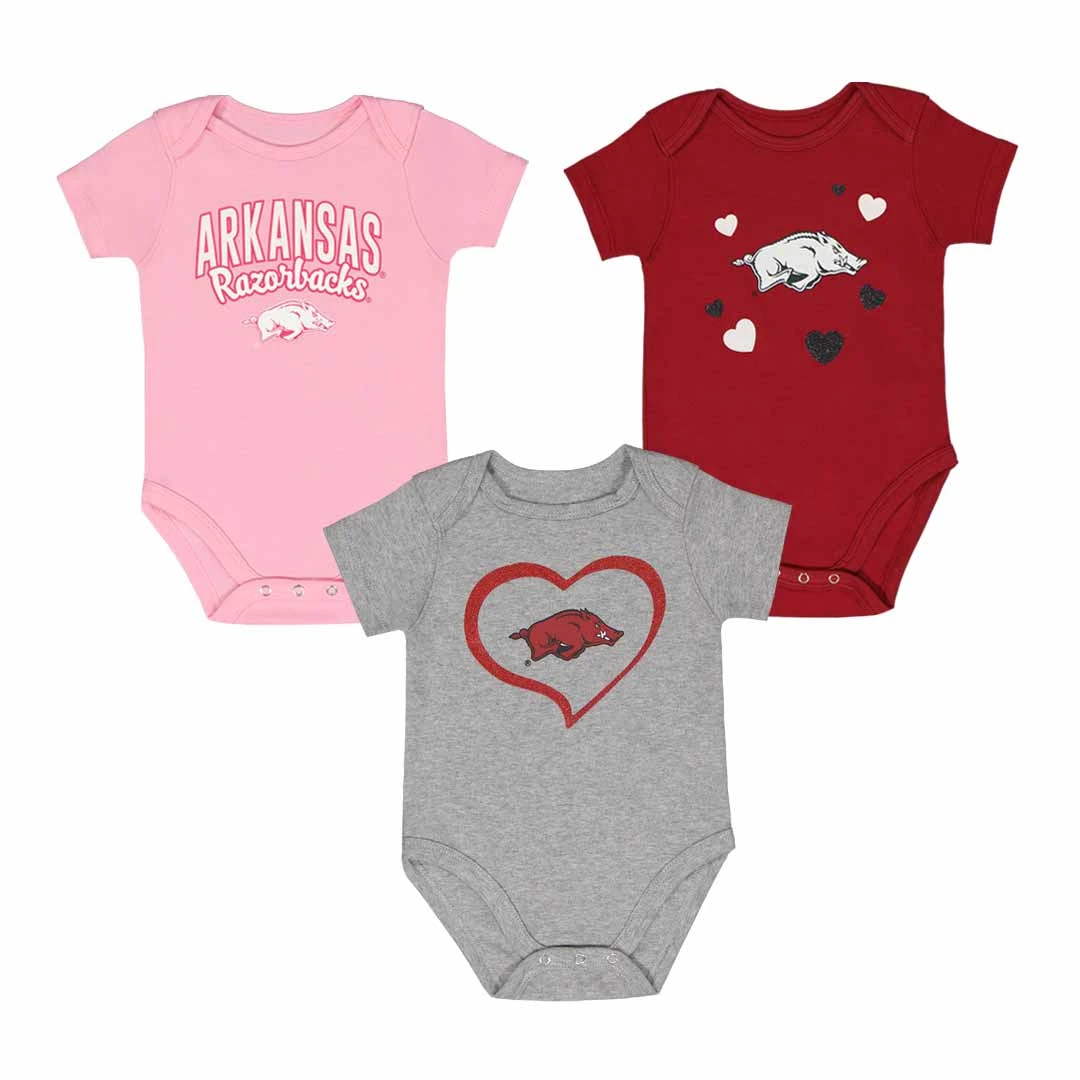Outerstuff Girls' (Infant) Arkansas Razorbacks 3pc Champ Set (KZ415Z5 70) 3 Outerstuff Girls' (Infant) Arkansas Razorbacks 3pc Champ Set (KZ415Z5 70)