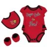 Outerstuff Girls' (Infant) Louisville Cardinals Trifecta Set (K413JQ 55) -SVP Sports Sale Kids Infant Louisville Cardinals Trifecta Set K413JQ 55 01