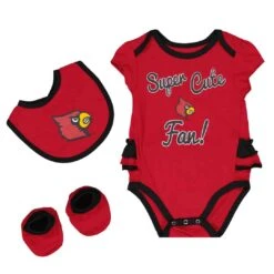 Outerstuff Girls' (Infant) Louisville Cardinals Trifecta Set (K413JQ 55)