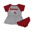 Outerstuff Girls' (Infant) Oklahoma Sooners Formation 2 Piece Set (K41905 91) -SVP Sports Sale Kids Infant Oklahoma Sooners Formation 2pc Set K41905 91 01