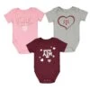 Outerstuff Girls' (Infant) Texas A&M Aggies Champ 3 Piece Creeper Set (KZ415Z5 66) -SVP Sports Sale Kids Infant Texas A M Aggies 3pc Champ 3 Piece Creeper Set KZ415Z5 66 01