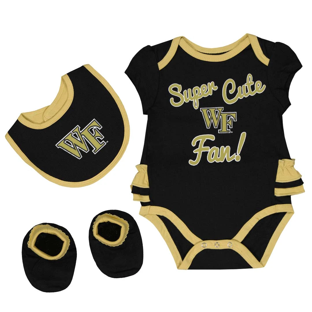Outerstuff Kids' (Infant) Wake Forest Demon Deacons Trifecta Set (K413JQ 40) 3 Outerstuff Kids' (Infant) Wake Forest Demon Deacons Trifecta Set (K413JQ 40)