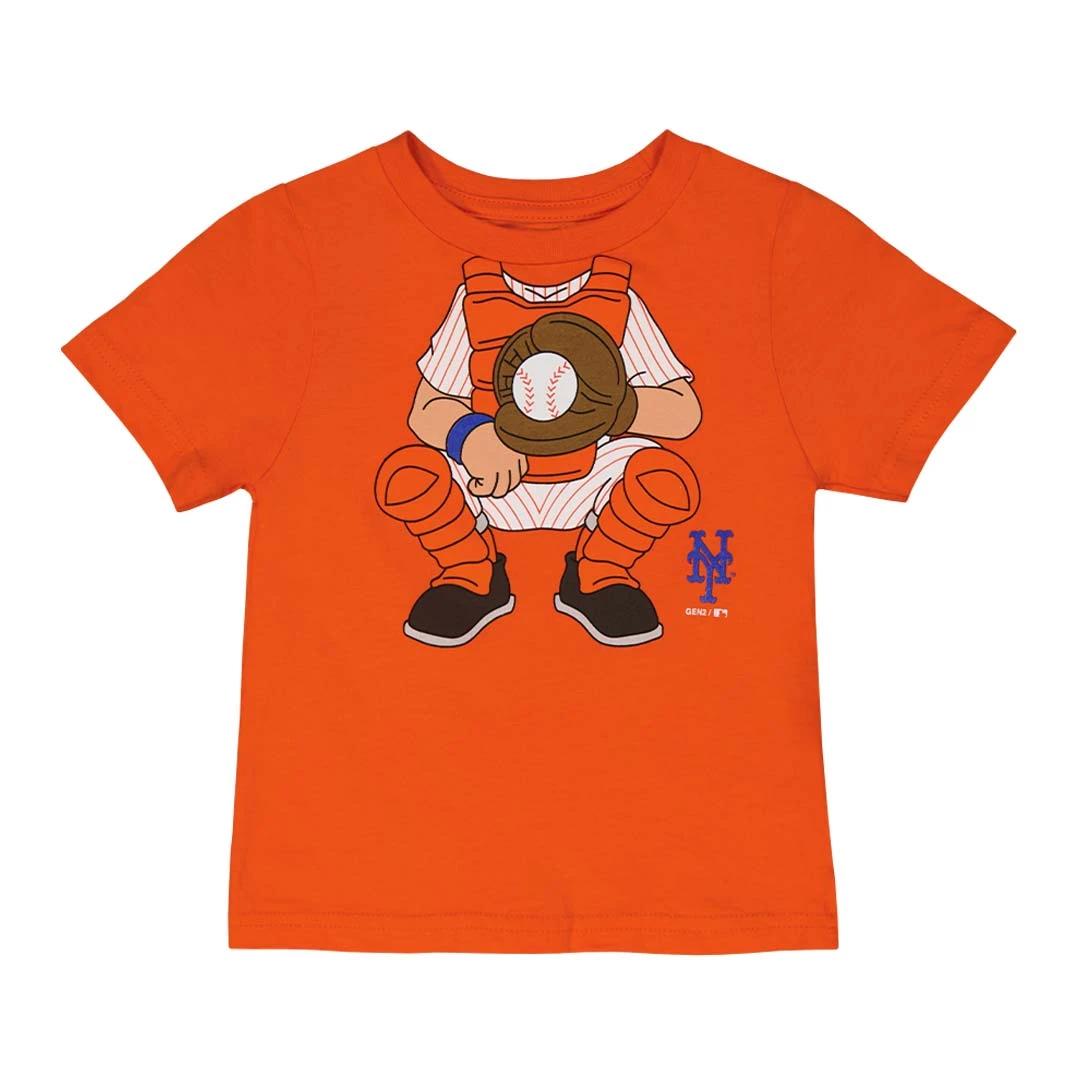 Outerstuff Kids' (Toddler) New York Mets Catcher T-Shirt (K34GN7 08) 3 Outerstuff Kids' (Toddler) New York Mets Catcher T-Shirt (K34GN7 08)