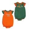 Outerstuff Girls' (Infant) Miami Hurricanes Creeper Pack (KA423D6 57N) -SVP Sports Sale Kids Infant MiamiCreeperPack KA423D657N 01