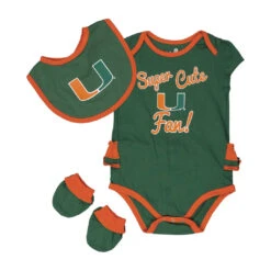 Outerstuff Girls' (Infant) Miami Hurricanes Trifecta Set (K423JQ 57N)