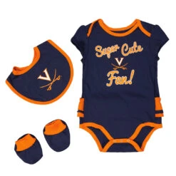 Outerstuff Girls' (Infant) Virginia Cavaliers Trifecta Set (K423JQ 80N)