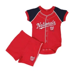 Outerstuff MLB - Kids' (Infant) Washington Nationals 2 Piece Creeper Set (KT31FB8 28)