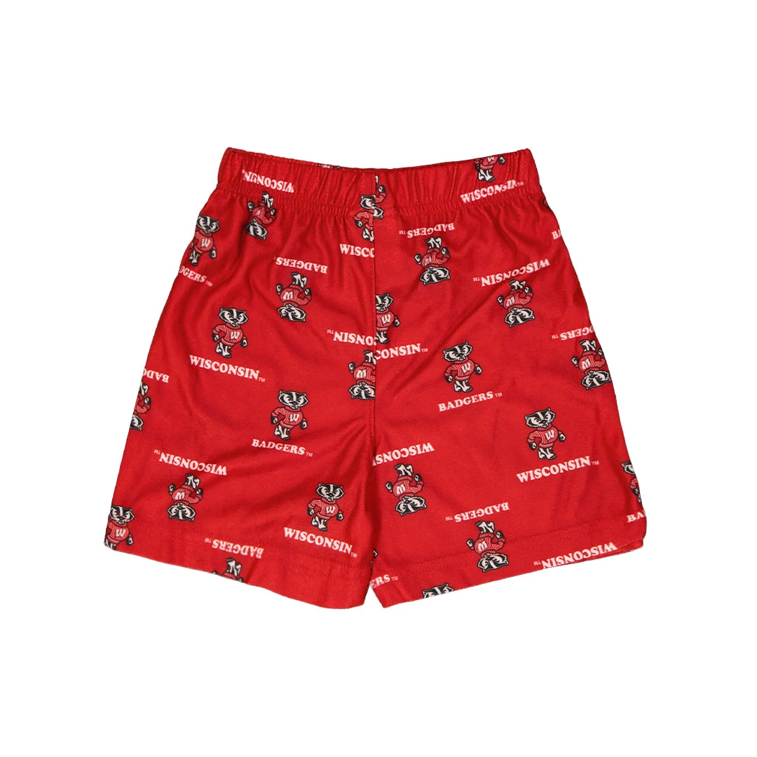 Outerstuff Kids' (Toddler) Wisconsin Badgers Printed Shorts (K44LFZ 82N) 4 Outerstuff Kids' (Toddler) Wisconsin Badgers Printed Shorts (K44LFZ 82N) - Image 2