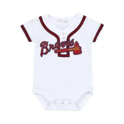Outerstuff MLB - Kids' (Infant) Atlanta Braves Home Replica Creeper (KJ72JLB03)