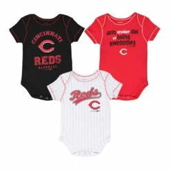 Outerstuff MLB - Girls' (Infant) Cincinnati Reds 3 Pack Onesie (KM32EMO 13)