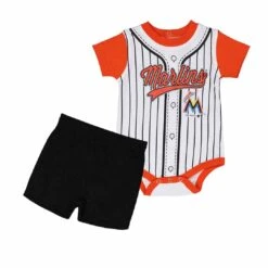 Outerstuff MLB - Kids' (Infant) Miami Marlins Creeper Set (KW32FB8 15)