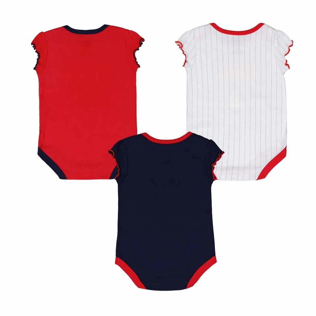 Outerstuff MLB - Kids' (Infant) St. Louis Cardinals 3 Pack Onesie (KM32CMK 10) 4 Outerstuff MLB - Kids' (Infant) St. Louis Cardinals 3 Pack Onesie (KM32CMK 10) - Image 2