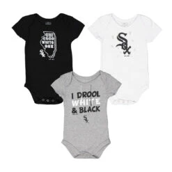 Outerstuff MLB - Kids' (Infant) Chicago White Sox 3 Pack Creeper (K327AN 01)