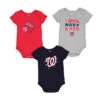 Outerstuff MLB - Kids' (Infant) Washington Nationals 3 Pack Creeper (K327AN 28) -SVP Sports Sale MLB Kids Infant WashingtonNationals3PackCreeper K327AN28