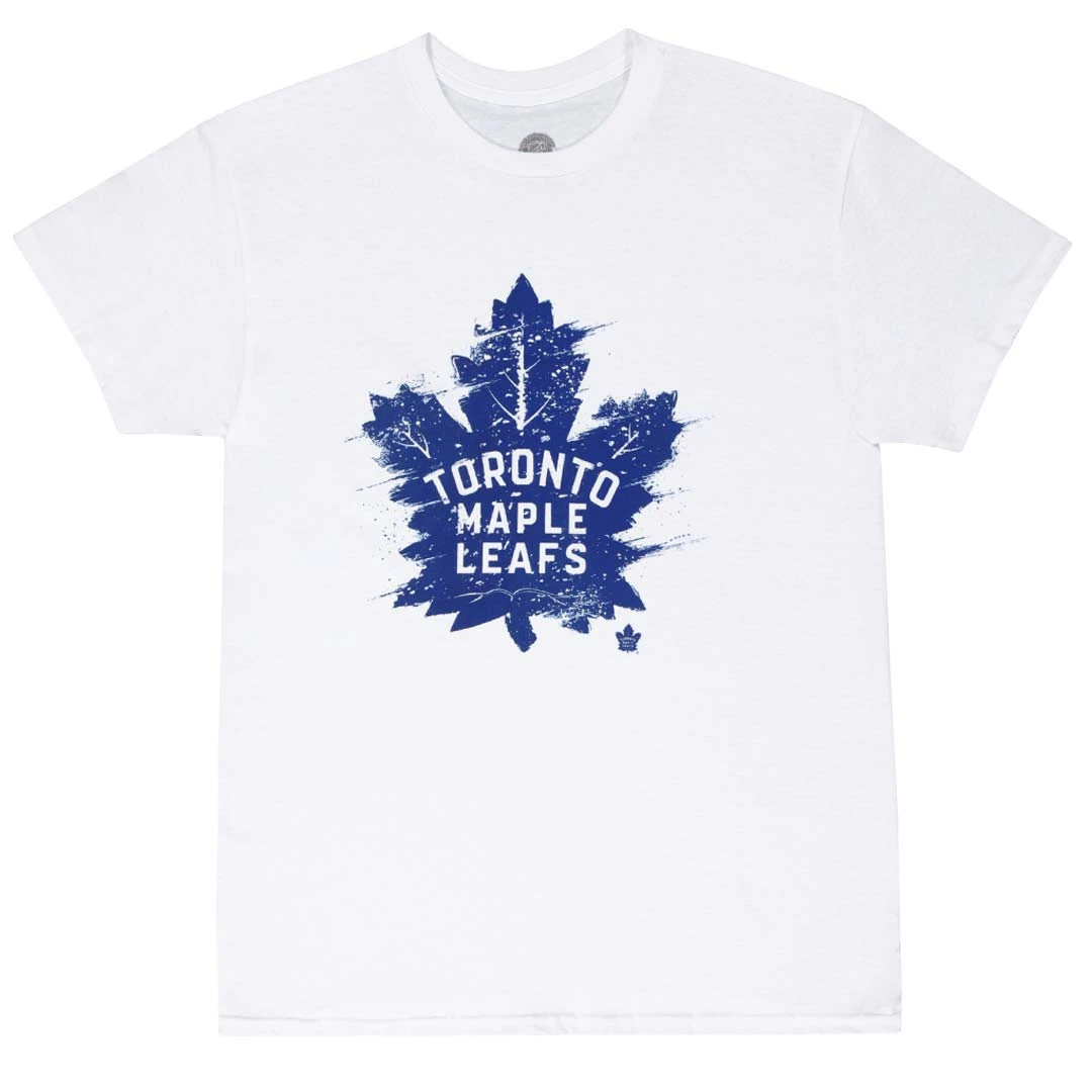 NHL - Men's Toronto Maple Leafs Splatter T-Shirt (NHXX26OMSC1A1PB 10WHT) 3 NHL - Men's Toronto Maple Leafs Splatter T-Shirt (NHXX26OMSC1A1PB 10WHT)