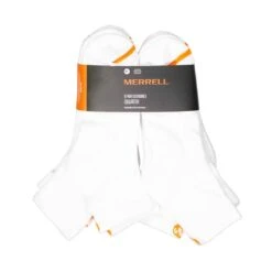 Merrell - Men's 6 Pack 1/4 Sock (MEA33565Q6 WHITE) -SVP Sports Sale Merrell Men s 6 Pack 1 4 Sock MEA33565Q6 WHITE 02