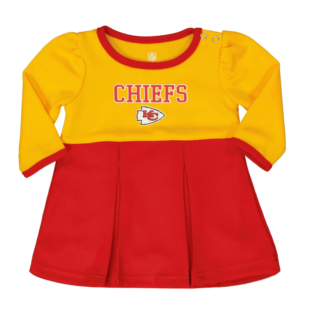 Outerstuff NFL - Girls' (Infant) Kansas City Chiefs Cheer Dress (KW12AUM 21) 3 Outerstuff NFL - Girls' (Infant) Kansas City Chiefs Cheer Dress (KW12AUM 21)