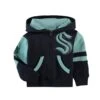 Outerstuff NHL - Kids' (Infant) Seattle Kraken Face Off Full Zip Fleece Hoodie (HK5I1ME00 SHC) 1 Outerstuff NHL - Kids' (Infant) Seattle Kraken Face Off Full Zip Fleece Hoodie (HK5I1ME00 SHC) -SVP Sports Sale NHL Kids Infant Seattle Kraken Face Off Full Zip Fleece Hoodie HK5I1ME00 SHC 01