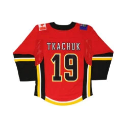 Outerstuff NHL - Kids' (Youth) Calgary Flames Matthew Tkachuk 3rd Jersey (HK5BSHAUF FLMTM) -SVP Sports Sale NHL Kids Junior Calgary Flames Tkachuk 3rd Jersey HK5BSHAUF FLMTM 02
