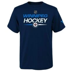 Fanatics NHL - Kids' (Junior) Winnipeg Jets Apro Wordmark Short Sleeve T-Shirt (HF5B7HDG2H01 WNP)