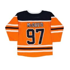 Outerstuff NHL - Kids' (Toddler) Edmonton Oilers McDavid Home Jersey (HK5TTHCAA OILCM) -SVP Sports Sale NHL Kids Toddler Edmonton Oilers McDavid Home Jersey HK5TTHCAA OILCM 02