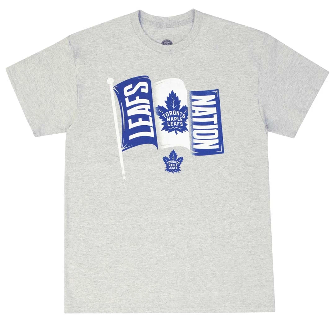 NHL - Men's Maple Leafs Flag T-Shirt (NHXX26LMSC1A1PB 06GRH) 3 NHL - Men's Maple Leafs Flag T-Shirt (NHXX26LMSC1A1PB 06GRH)
