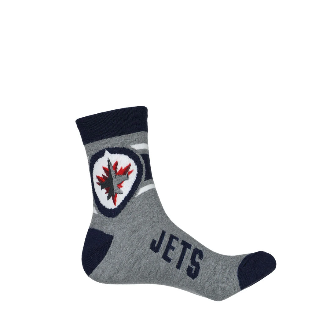 NHL - Men's Winnipeg Jets 2 Pack Socks (NHXX0N8MFQPC1GT 07BCH) 5 NHL - Men's Winnipeg Jets 2 Pack Socks (NHXX0N8MFQPC1GT 07BCH) - Image 3